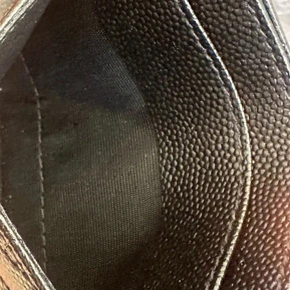 YSL Black Leather Card Holder - Picture 7 of 9